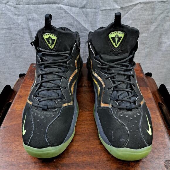 %Nike Air Pippen Camoflague Black/Flash Lime-Anthracite Size 12 / A 33 main image 14